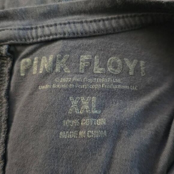 Pink Floyd Women's Size XL Gray Dark Side of the Moon Short Sleeve Shirt - Picture 5 of 5